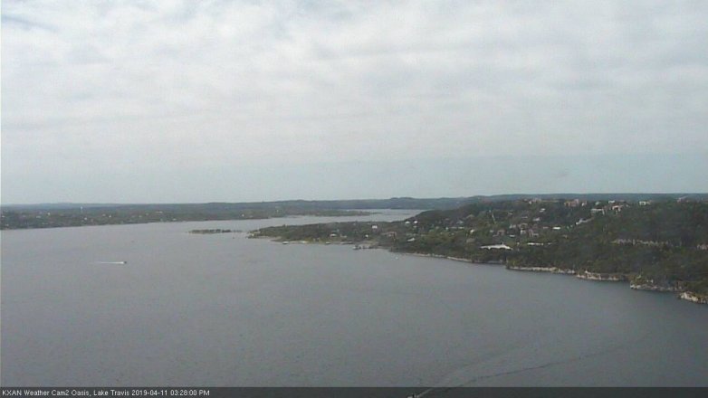 Lake Travis webcam, April 11, 2019 2:30 PM CT