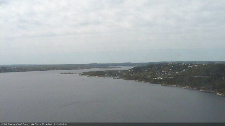 Lake Travis webcam, April 11, 2019 2:35 PM CT