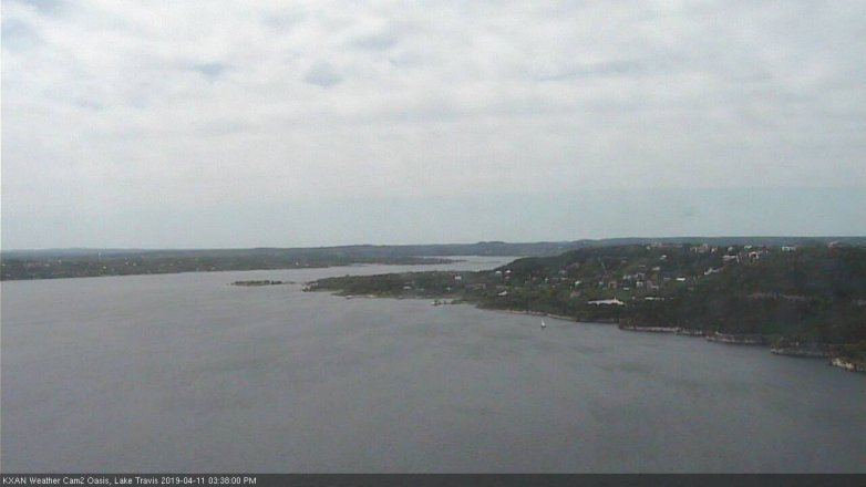 Lake Travis webcam, April 11, 2019 2:40 PM CT