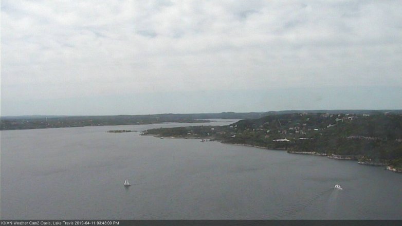 Lake Travis webcam, April 11, 2019 2:45 PM CT