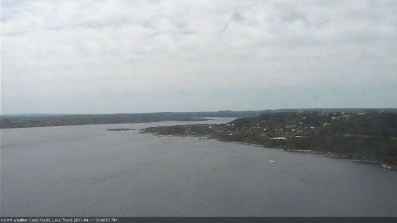 Lake Travis webcam, April 11, 2019 2:50 PM CT