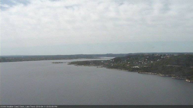 Lake Travis webcam, April 11, 2019 2:55 PM CT
