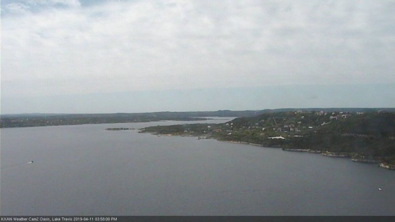 Lake Travis webcam, April 11, 2019 3:00 PM CT
