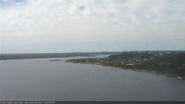 Lake Travis webcam, April 11, 2019 3:05 PM CT