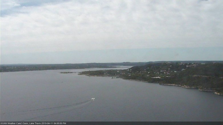 Lake Travis webcam, April 11, 2019 3:10 PM CT