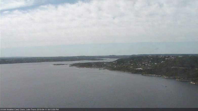 Lake Travis webcam, April 11, 2019 3:15 PM CT