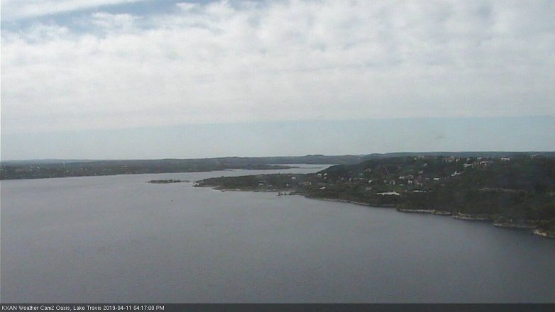 Lake Travis webcam, April 11, 2019 3:20 PM CT
