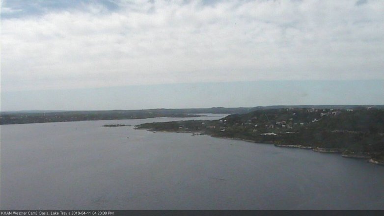 Lake Travis webcam, April 11, 2019 3:25 PM CT