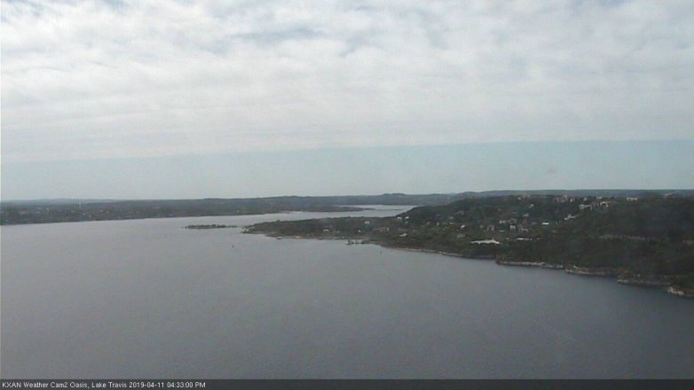 Lake Travis webcam, April 11, 2019 3:35 PM CT