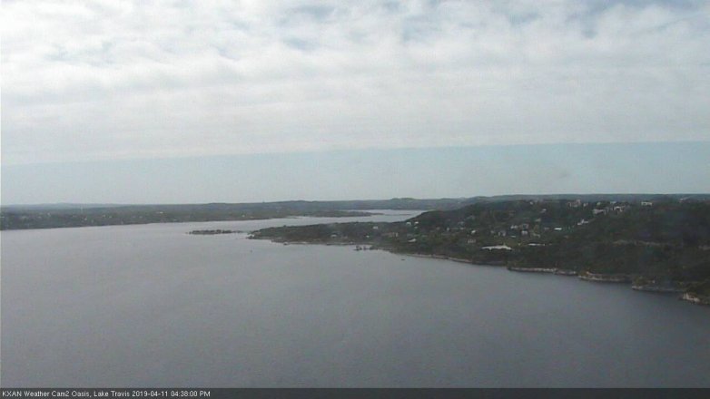Lake Travis webcam, April 11, 2019 3:40 PM CT