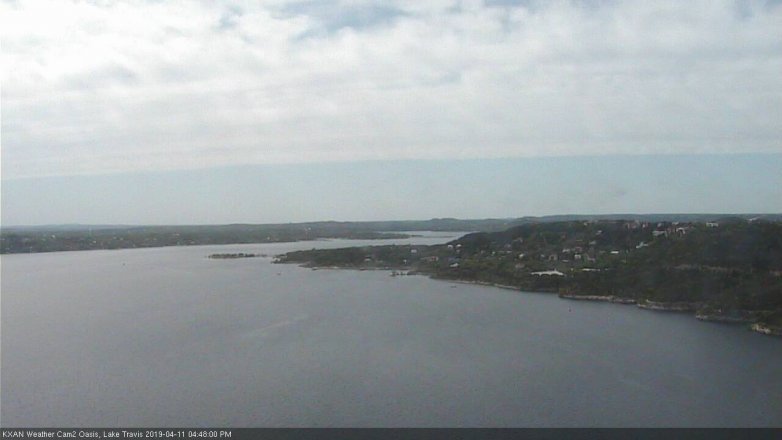 Lake Travis webcam, April 11, 2019 3:50 PM CT