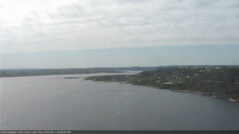 Lake Travis webcam, April 11, 2019 4:00 PM CT