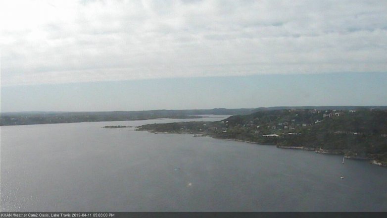 Lake Travis webcam, April 11, 2019 4:05 PM CT