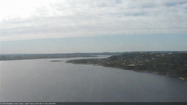 Lake Travis webcam, April 11, 2019 4:15 PM CT