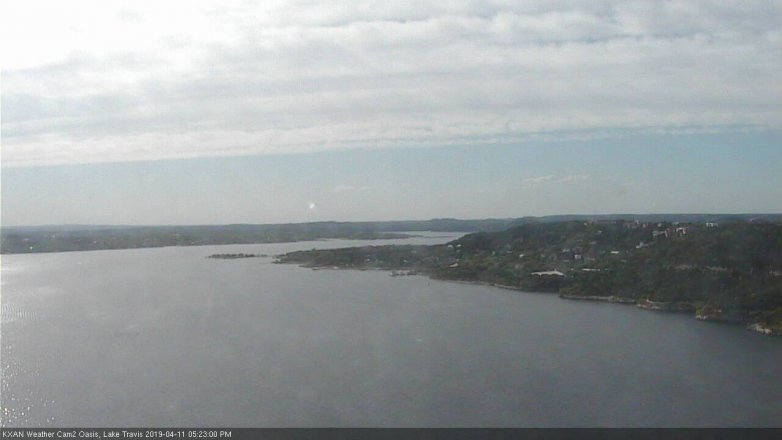 Lake Travis webcam, April 11, 2019 4:25 PM CT