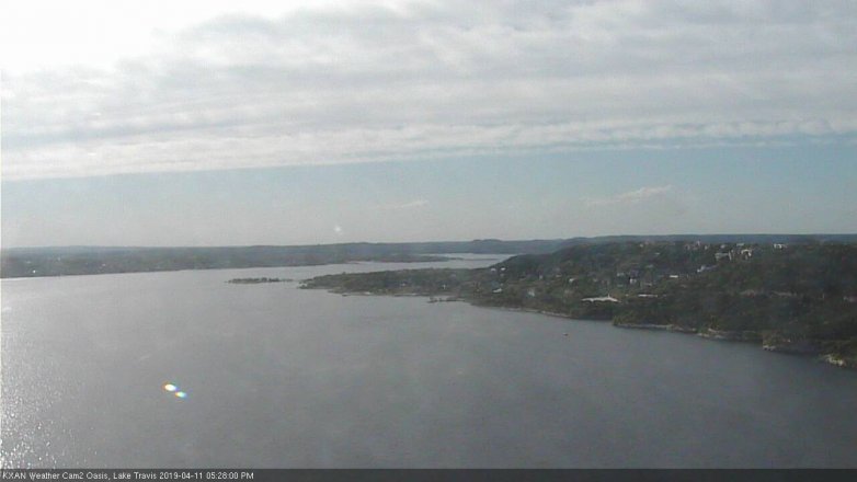Lake Travis webcam, April 11, 2019 4:30 PM CT