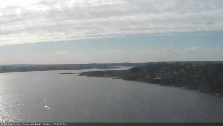 Lake Travis webcam, April 11, 2019 4:45 PM CT