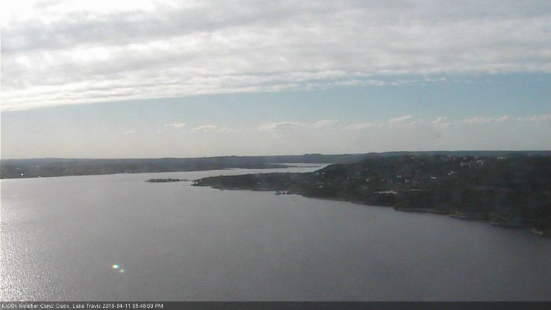 Lake Travis webcam, April 11, 2019 4:50 PM CT