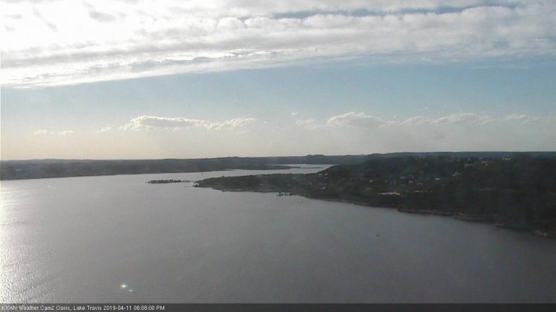 Lake Travis webcam, April 11, 2019 5:10 PM CT