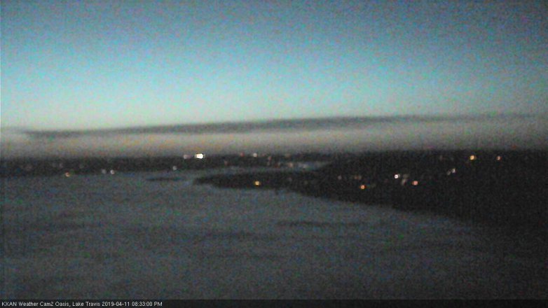 Lake Travis webcam, April 11, 2019 7:35 PM CT