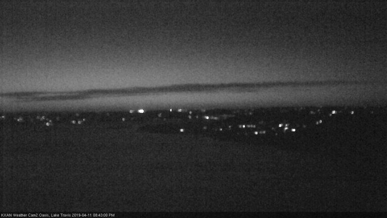 Lake Travis webcam, April 11, 2019 7:45 PM CT
