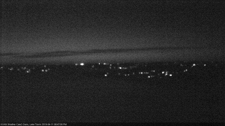 Lake Travis webcam, April 11, 2019 7:50 PM CT