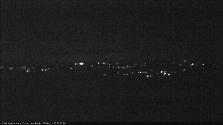 Lake Travis webcam, April 11, 2019 8:00 PM CT