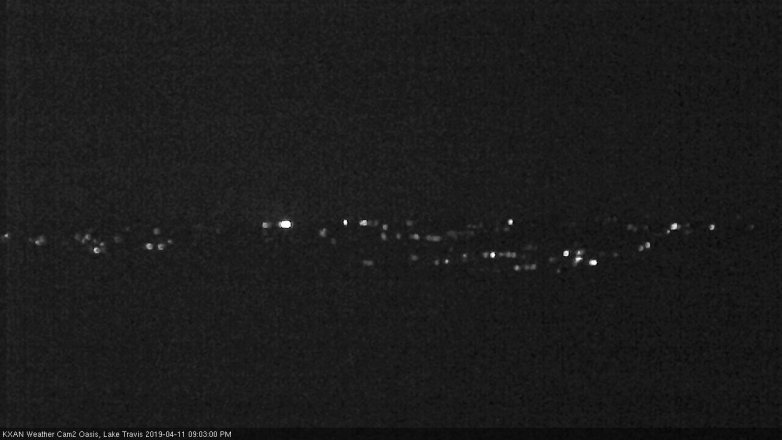 Lake Travis webcam, April 11, 2019 8:05 PM CT