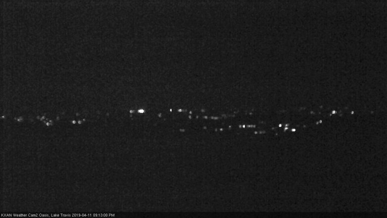 Lake Travis webcam, April 11, 2019 8:15 PM CT