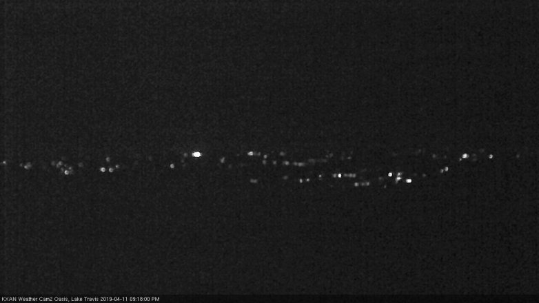 Lake Travis webcam, April 11, 2019 8:20 PM CT