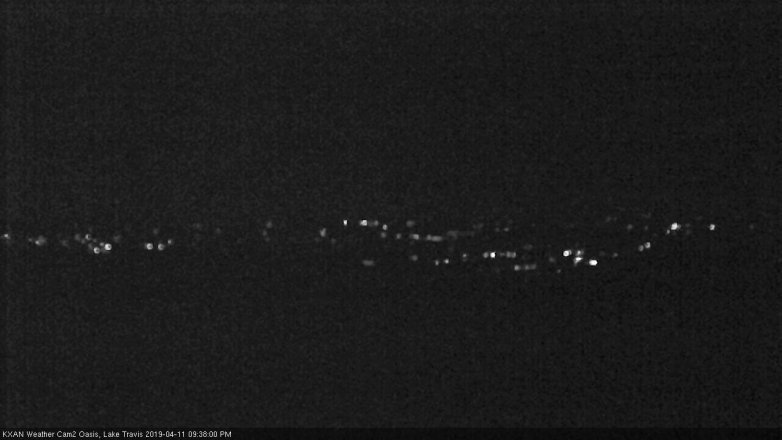 Lake Travis webcam, April 11, 2019 8:40 PM CT