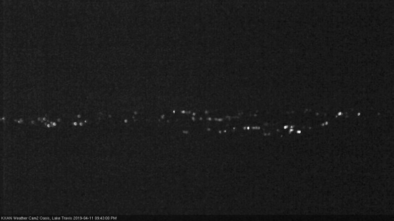 Lake Travis webcam, April 11, 2019 8:45 PM CT
