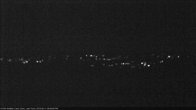 Lake Travis webcam, April 11, 2019 8:50 PM CT
