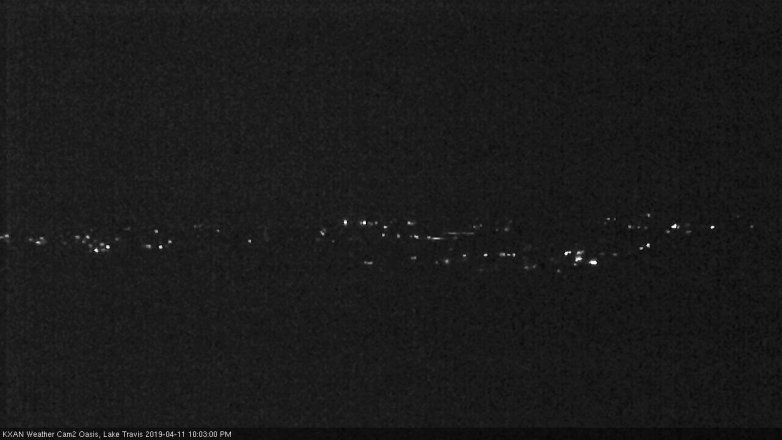 Lake Travis webcam, April 11, 2019 9:05 PM CT