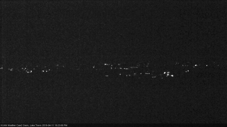 Lake Travis webcam, April 11, 2019 9:25 PM CT