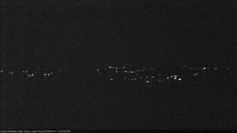 Lake Travis webcam, April 11, 2019 10:05 PM CT