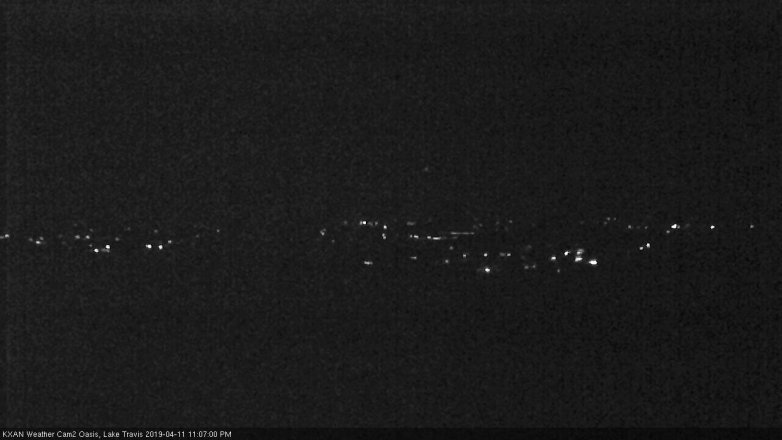 Lake Travis webcam, April 11, 2019 10:10 PM CT