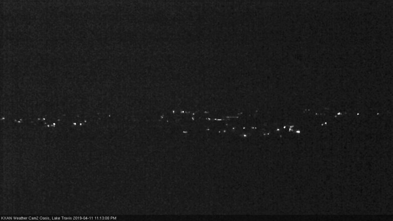 Lake Travis webcam, April 11, 2019 10:15 PM CT