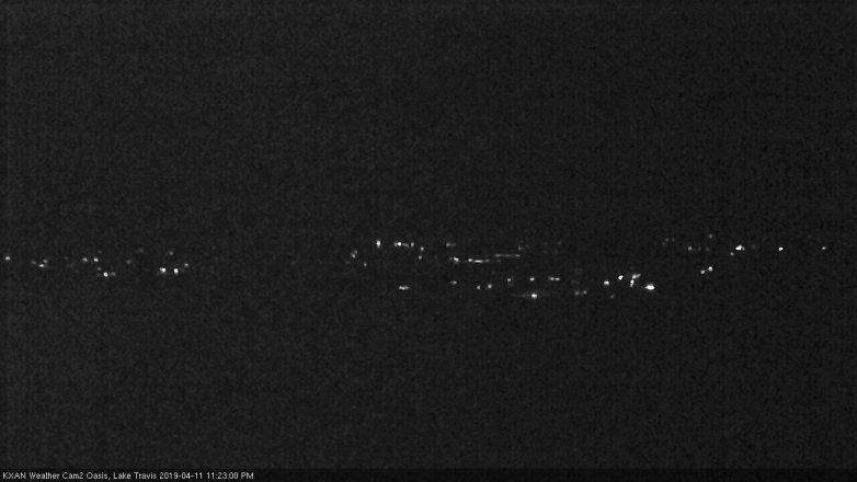 Lake Travis webcam, April 11, 2019 10:25 PM CT