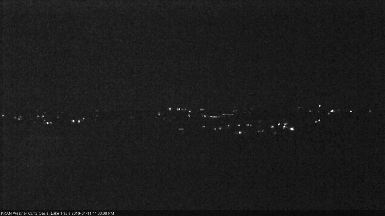 Lake Travis webcam, April 11, 2019 10:40 PM CT