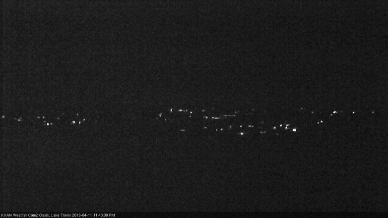Lake Travis webcam, April 11, 2019 10:45 PM CT