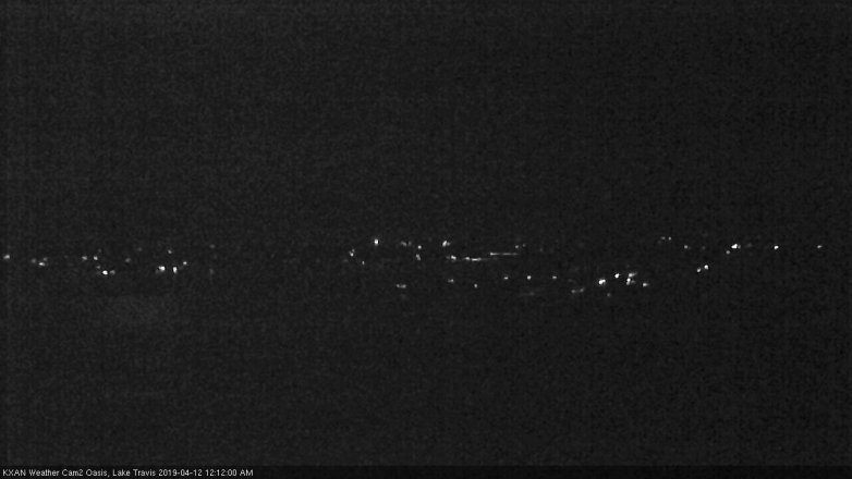 Lake Travis webcam, April 11, 2019 11:15 PM CT