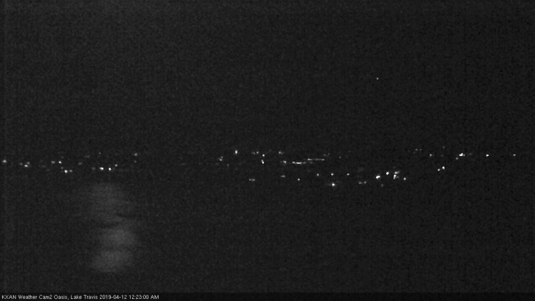 Lake Travis webcam, April 11, 2019 11:25 PM CT