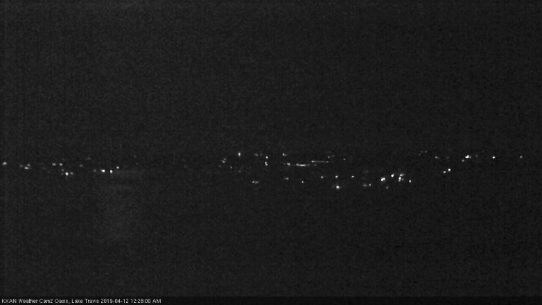 Lake Travis webcam, April 11, 2019 11:30 PM CT