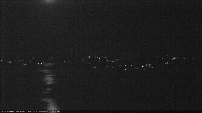Lake Travis webcam, April 11, 2019 11:40 PM CT