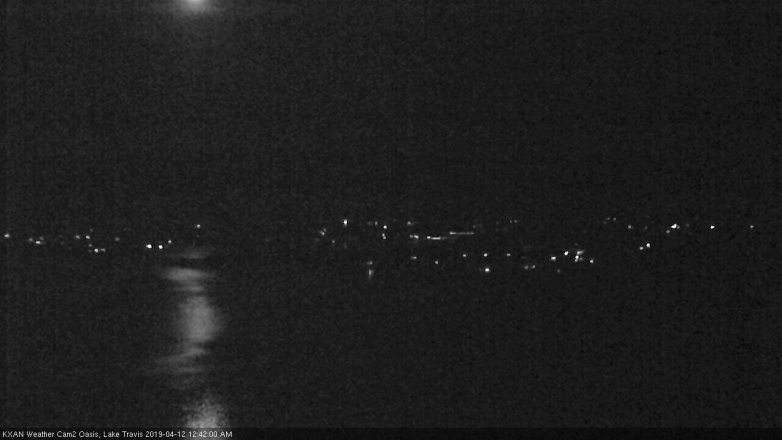 Lake Travis webcam, April 11, 2019 11:45 PM CT