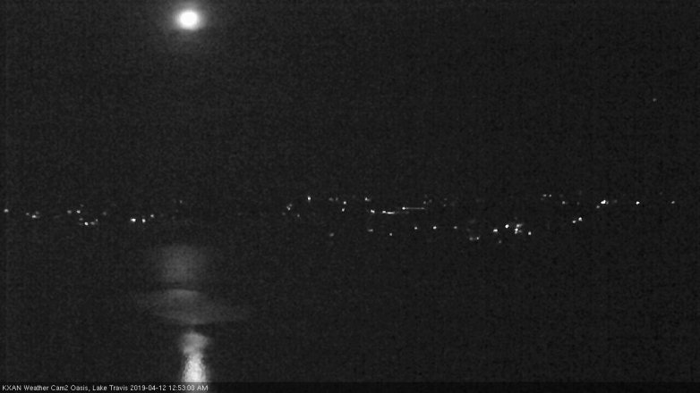 Lake Travis webcam, April 11, 2019 11:55 PM CT