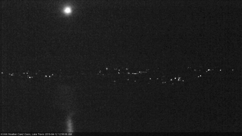 Lake Travis webcam, April 11, 2019 12:00 AM CT