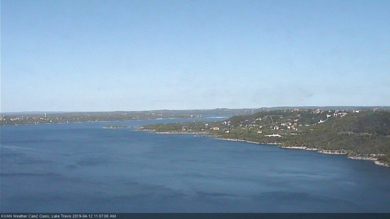 Lake Travis webcam, April 12, 2019 10:10 AM CT