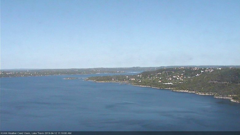 Lake Travis webcam, April 12, 2019 10:20 AM CT